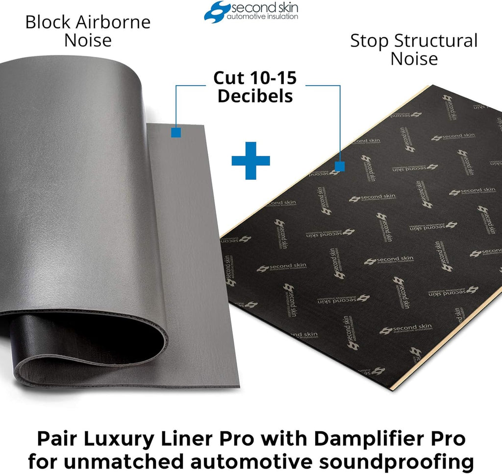 2 in 1 Sound Insulation for Cars Mass Loaded Vinyl and Closed Cell Foam B8790