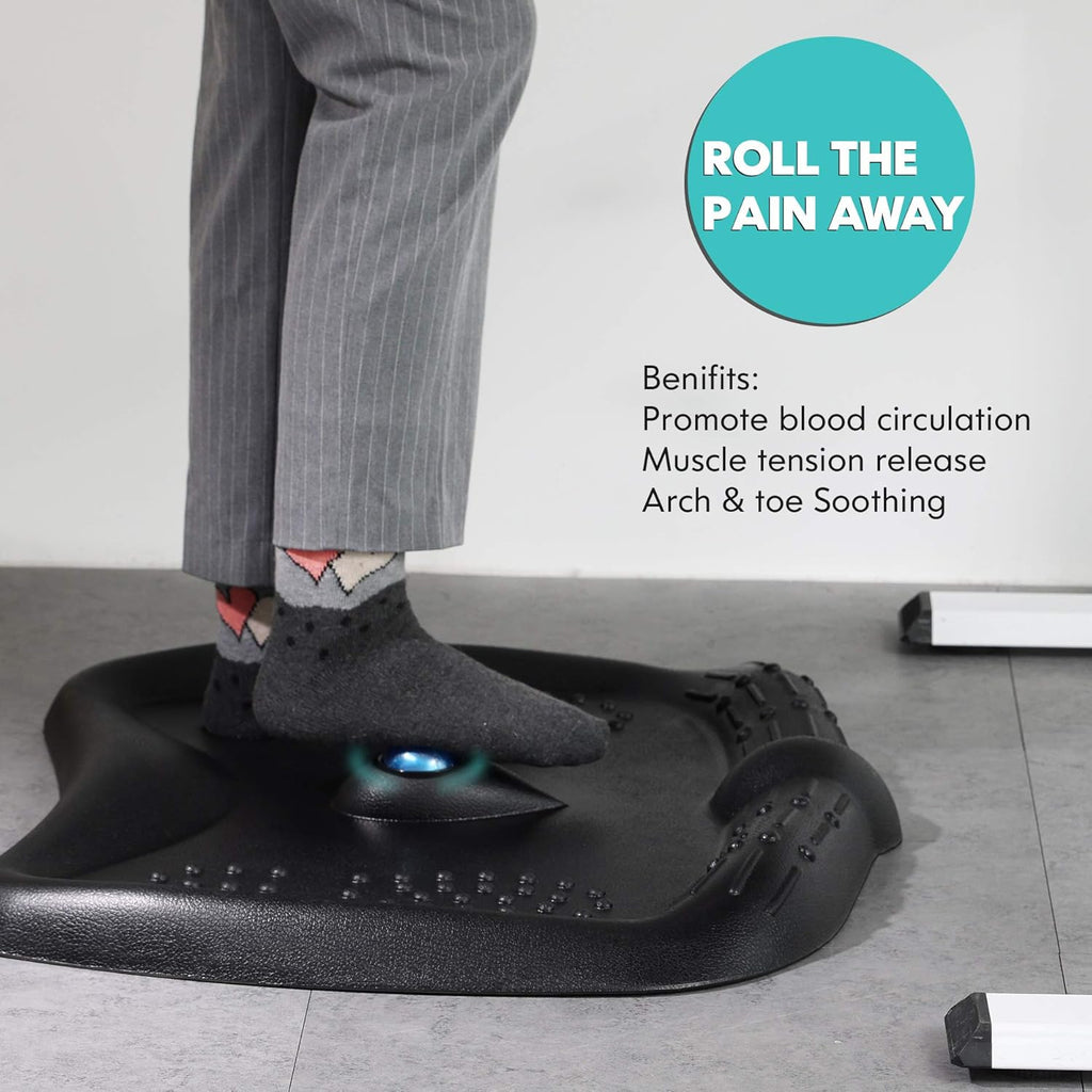 Anti-Fatigue Standing Desk Mat with Foot Massage Ball, Pack of 2 P516