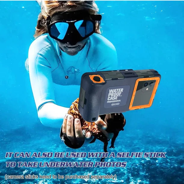 Waterproof Underwater Housing Case for Phones Up to 6.9 Inch with Lanyard A10527