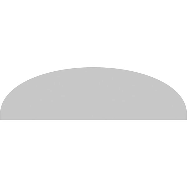 32x22W x 9x22H x 2x22P Elliptical Sunburst PVC Pediment T987