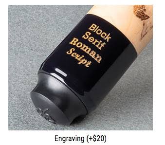 Solid Black 19 Ounce Pool Cue D4760