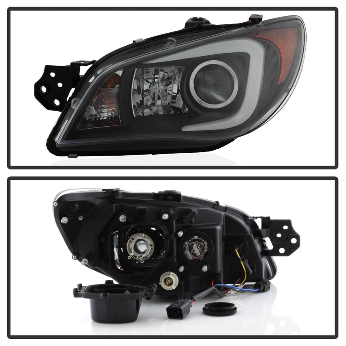 Black DRL LED Projector Headlights K9999