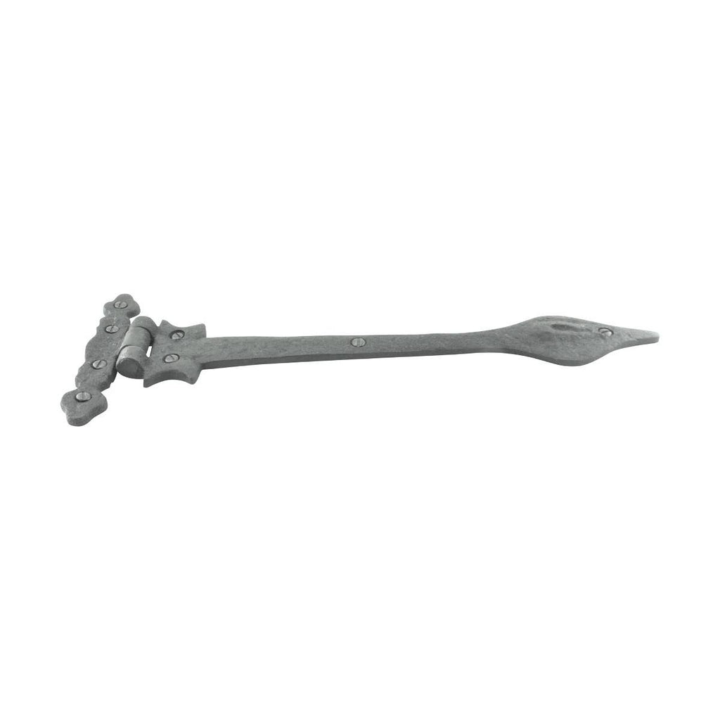 8 Strap Hinges Wrought Iron Spear Tip 11-3/4x22 Z8063