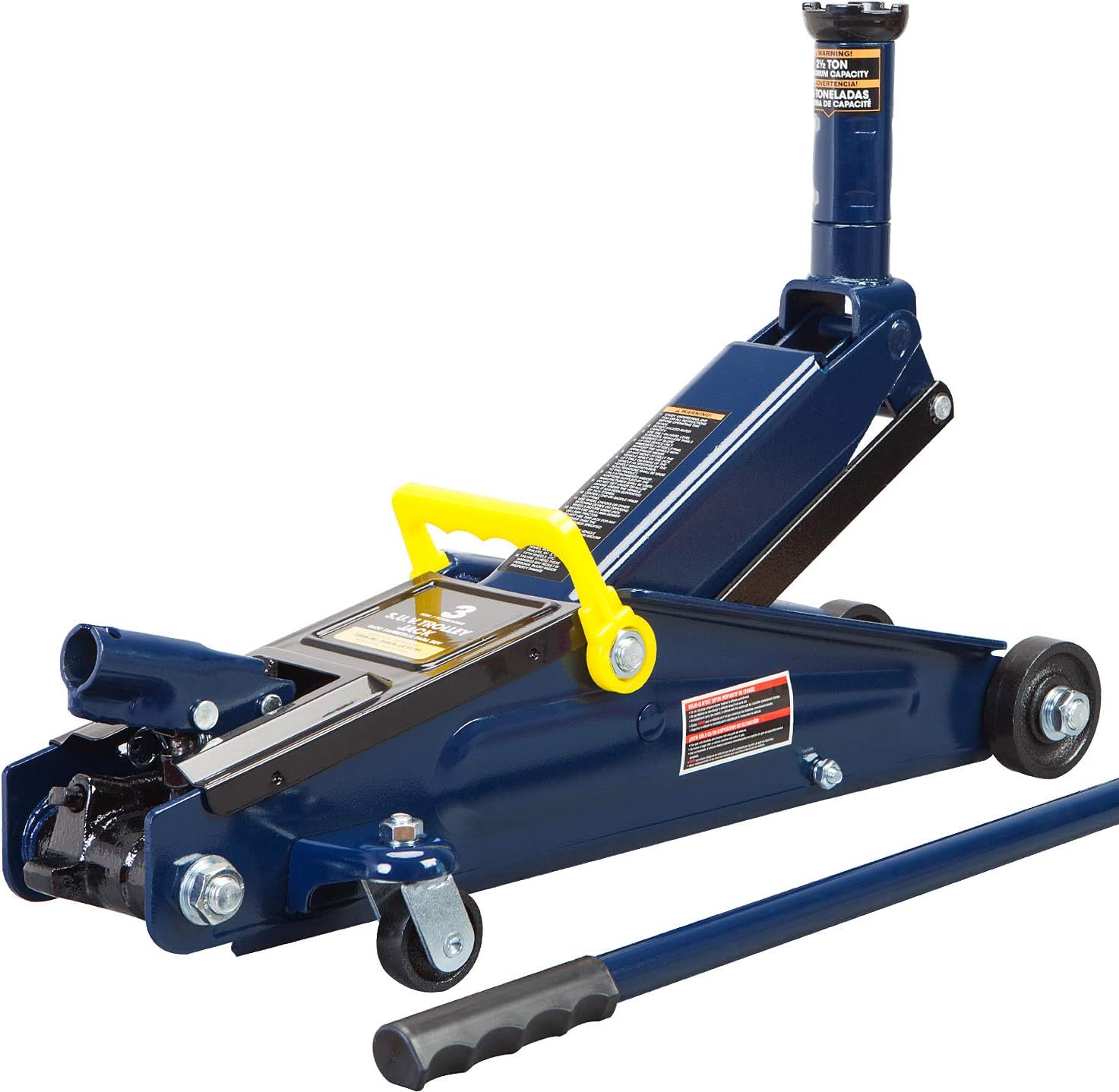 3 Ton Hydraulic Trolley Floor Jack with Extra Saddle D390