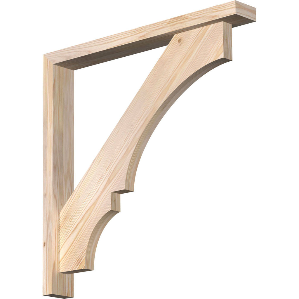 Balboa Block Smooth Bracket with Offset Brace, Douglas Fir Y829