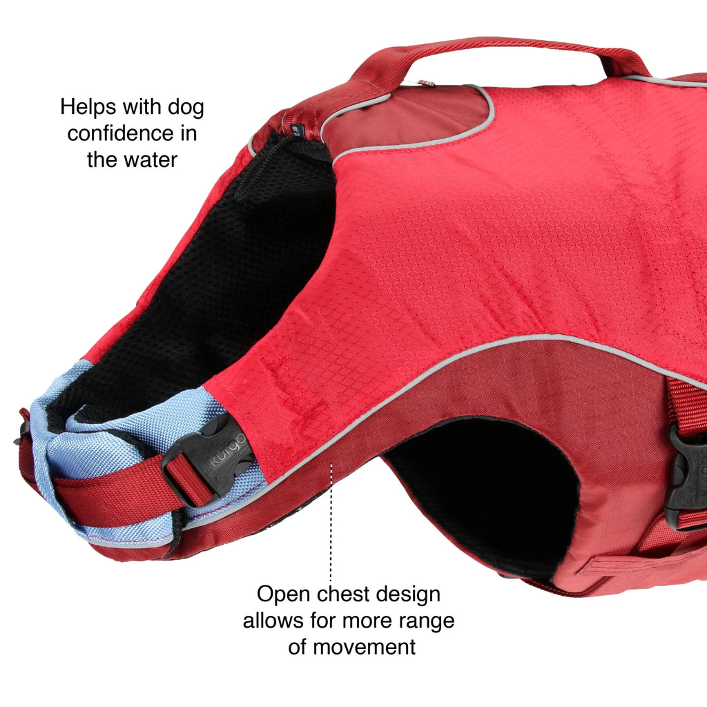 Chili Red Reflective Dog Life Jacket (Medium) E96869