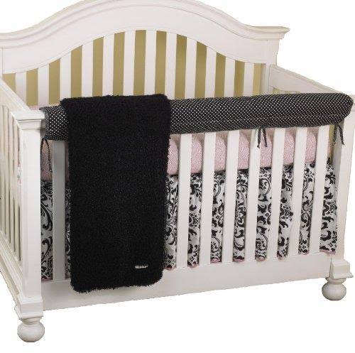 Houndstooth Front Crib Rail Cover Up Set Y549