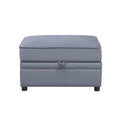 Gray Storage Ottoman P788