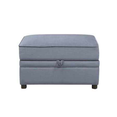 Gray Storage Ottoman P788